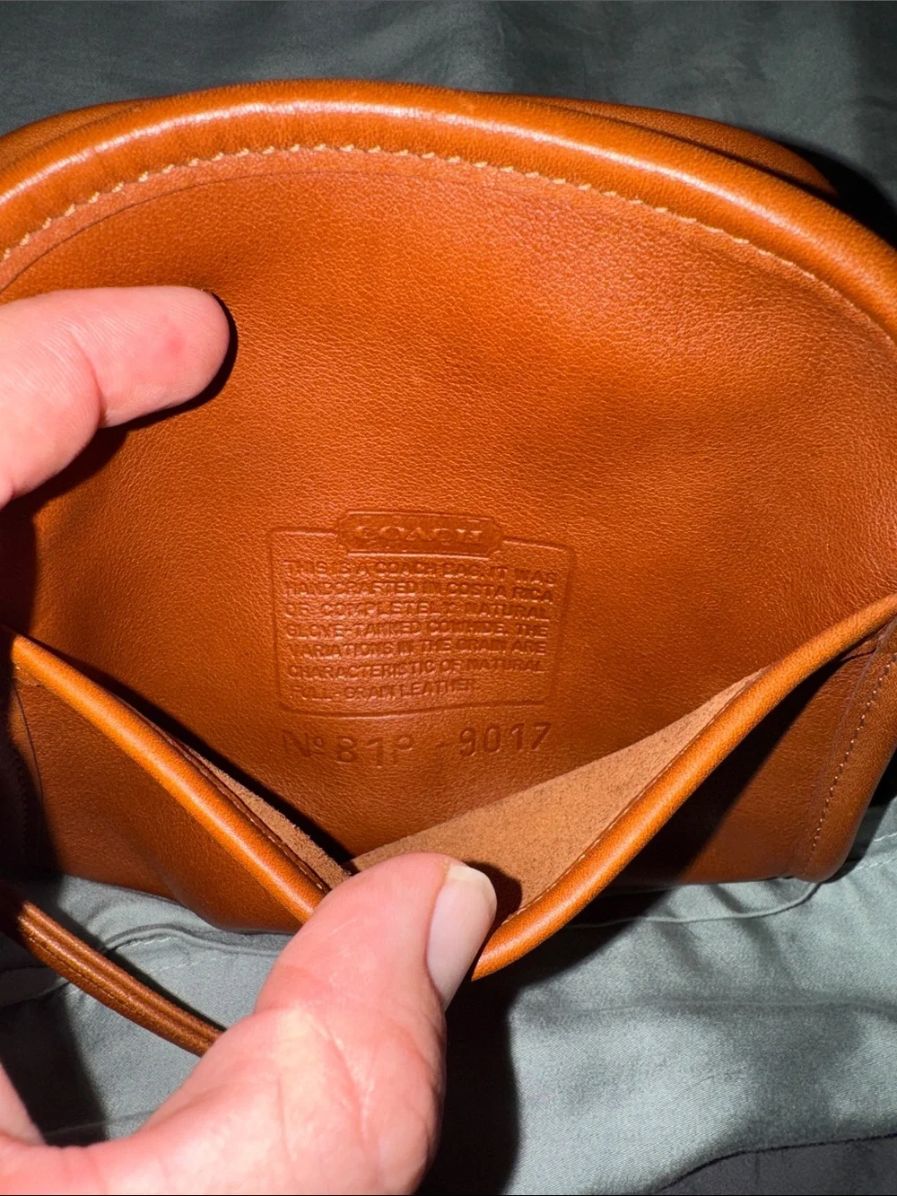 Vintage Coach Mini Abbie Brown Leather Crossbody